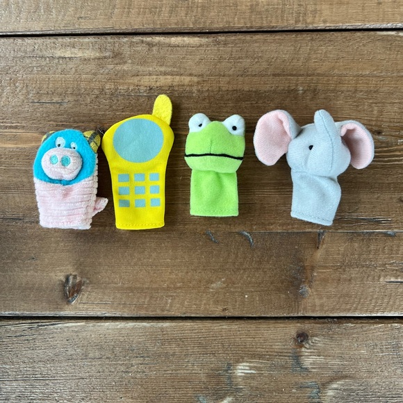 Big Bad Wolf hand puppet with 8 finger puppets accessories - Picture 3 of 16